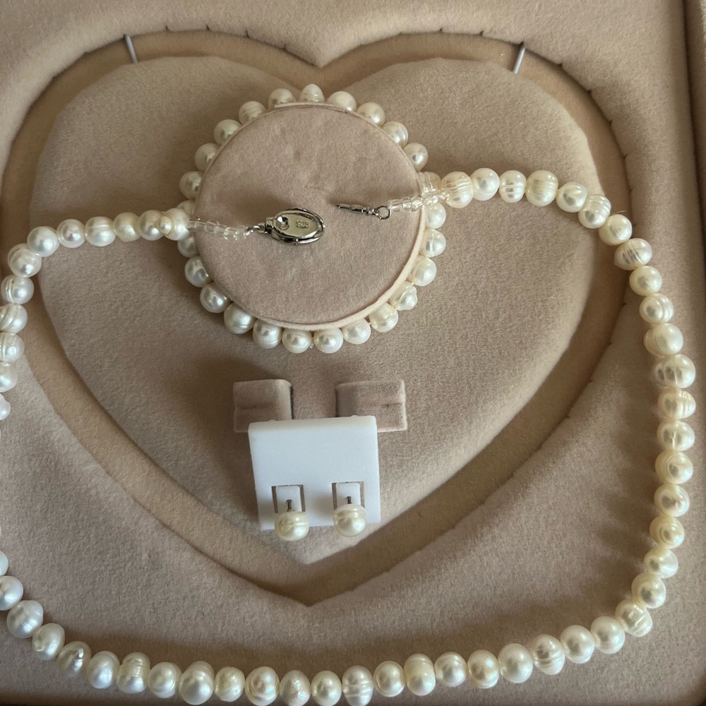 Fresh water pearl Set - Picture 3 of 10